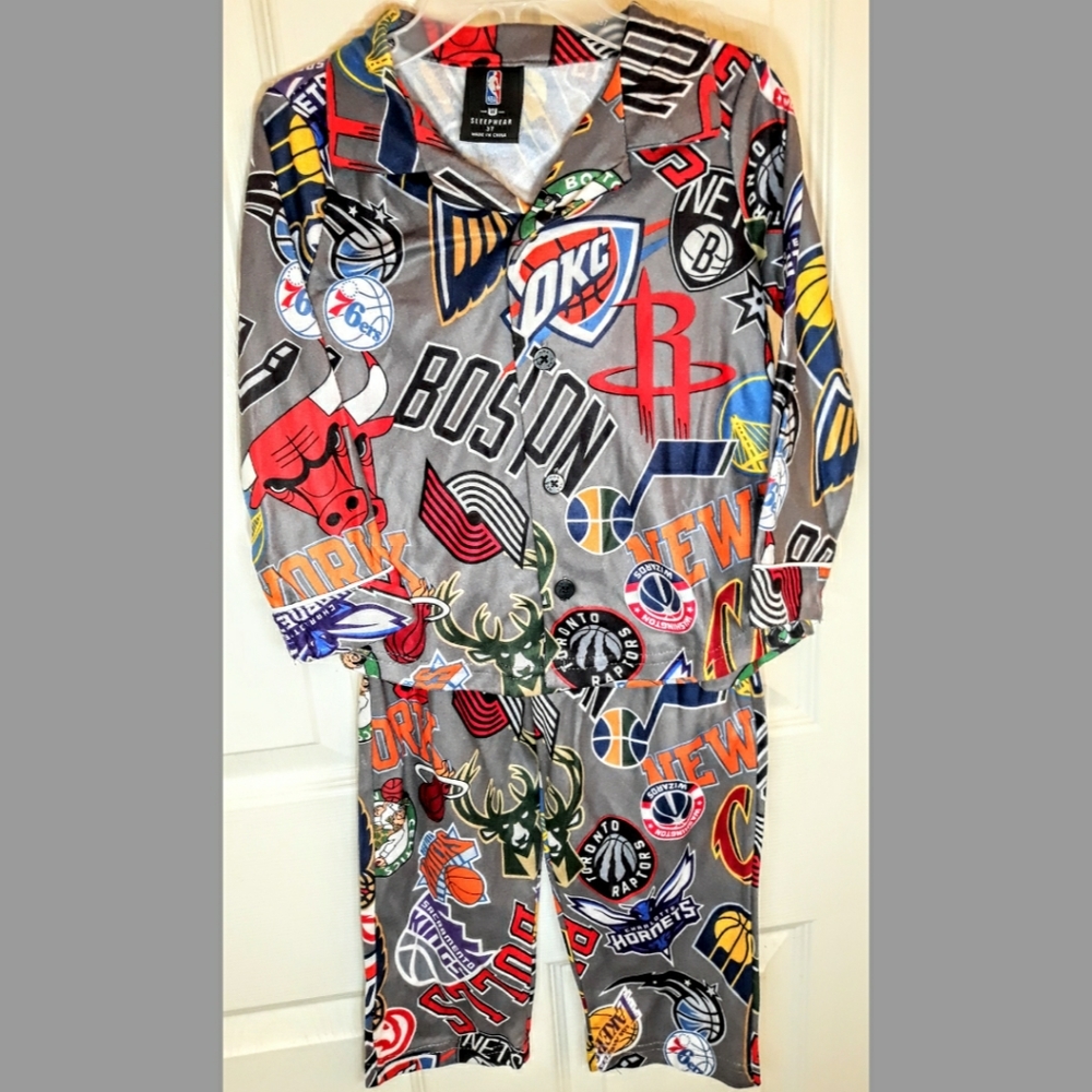 NBA Sleepwear two piece kid's pajama set NWT